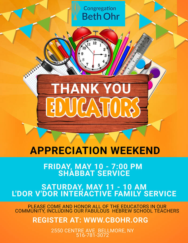 Banner Image for Educator Appreciation weekend