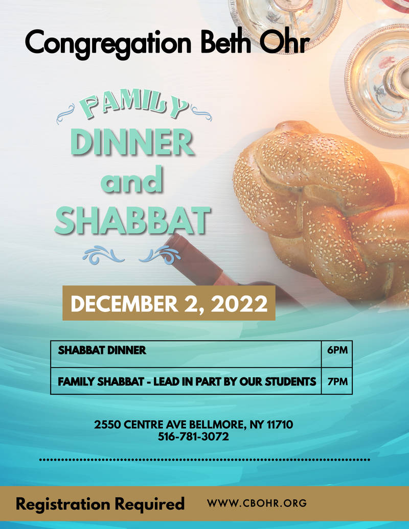 Banner Image for Family Shabbat and dinner